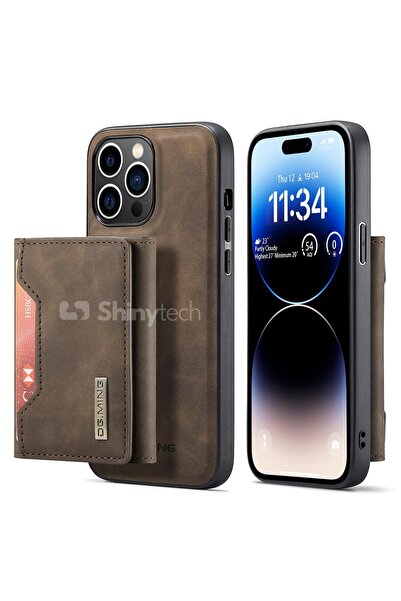 Shinytech Apple Iphone 14 Pro Max Uyumlu Ayrılabilen Cüzdanlı Deri Telefon Kı...