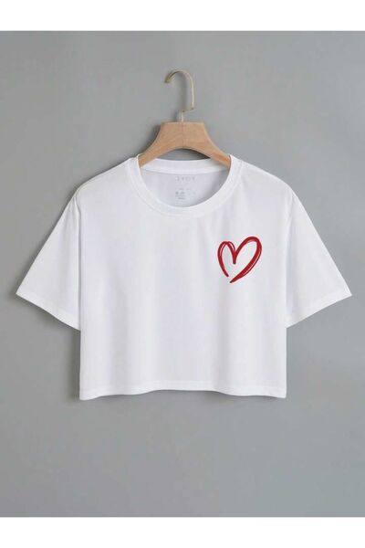 Machetta Унісекс футболка оверсайз з принтом у вигляді серця