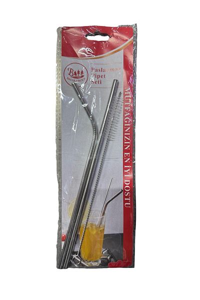 BALSA Stainless Metal Straw Set (3 Pieces)