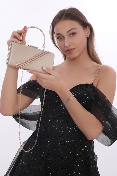 womenacs Βιζόν Χρώμα Σατέν Σχέδιο Βραδινό Φόρεμα Clutch Portfolio Χέρι Νυχτερινή Τσάντα αρραβώνων γάμου