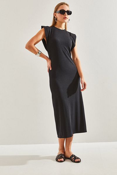 Bianco Lucci Women's Basic Bat Sleeve Dress