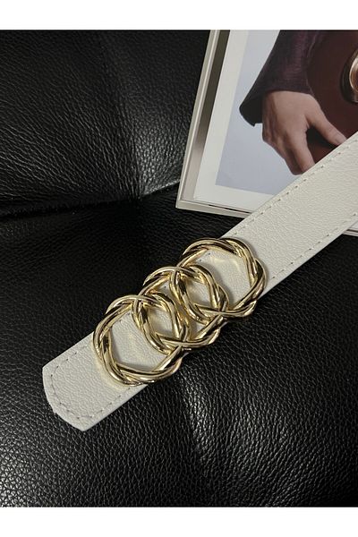 Fiori Curea pentru pantaloni de damă, centură pentru jachetă, centură pentru rochie, centură pentru cămașă cu cataramă inel unit