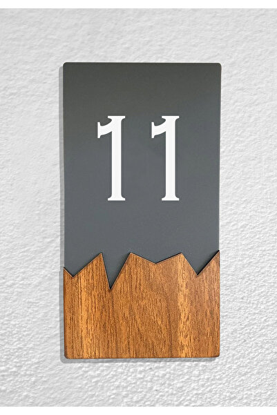 Dekokonsept Vertical Plexi Wood Detailed Uv Printed Apartment Apartment Hotel...