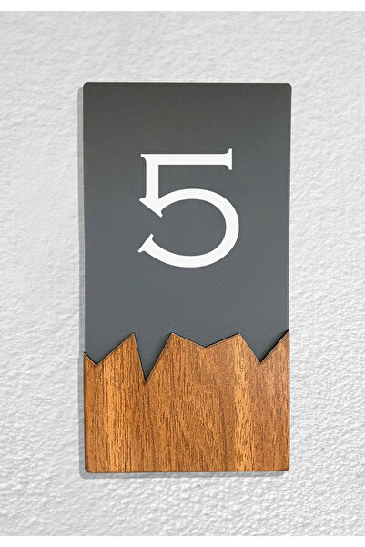 Dekokonsept Vertical Plexi Wood Detailed Uv Printed Apartment Apartment Hotel...