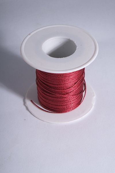 Eskişehir hobi sanat Επιχρυσωμένο Ασημί Κόκκινο 50 μέτρα 1 mm κερωμένο σχοινί Διακοσμητικό πακέτο στολίδι Βραχιόλι Κοσμήματα Σχέδιο Σχοινί