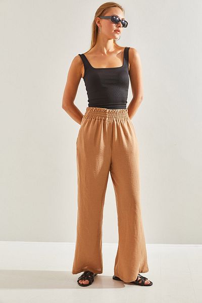 Bianco Lucci Women's Elastic Waist Trousers