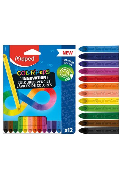 Maped Peps Infinity 12-Piece Dry Paint Set - 86160001
