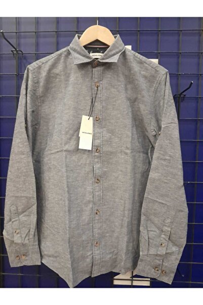 Jack & Jones JJLINEN BLEND DETAIL SHIRT LS