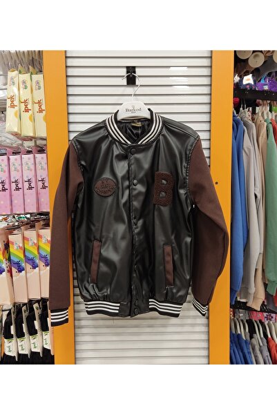 Yonca Çocuk BARCODE Kids 30055 B Written Children's College Cardigan