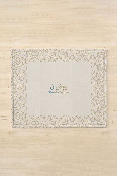 Filamente Ramadan Runner + 6 PC American Service / Σετ τραπεζιού / Ανθεκτικό στους λεκέδες και πλενόμενο ύφασμα Micropetek