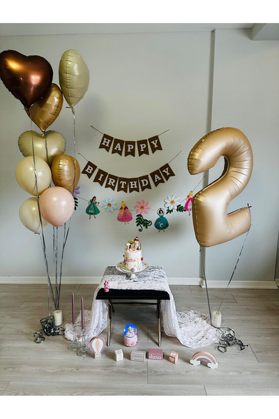 Partifabrik Retro Prensesler Temalı Parti Balon Seti