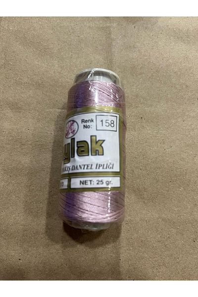 Leylak NYLON YARN Needlework Sewing EMBROIDERY LACE STRING DRIED ROSE 158 210/3 Layers 25 Gr