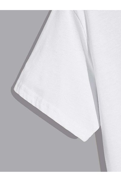 Jose Clothing Μπλουζάκι Unisex Oversize από οργανικό βαμβάκι με λευκή στάμπα - κοντομάνικο