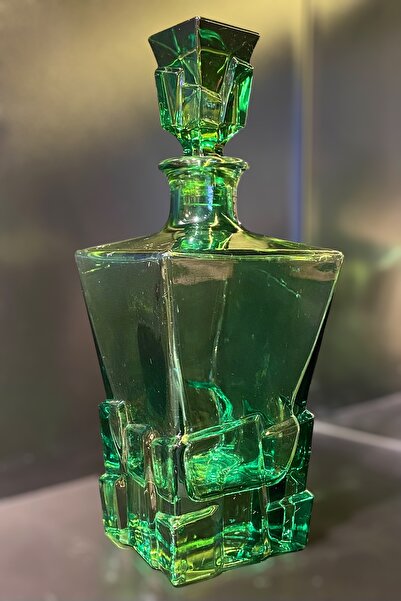 Lucky Art Yeşil Kristal Dekoratif Şişe