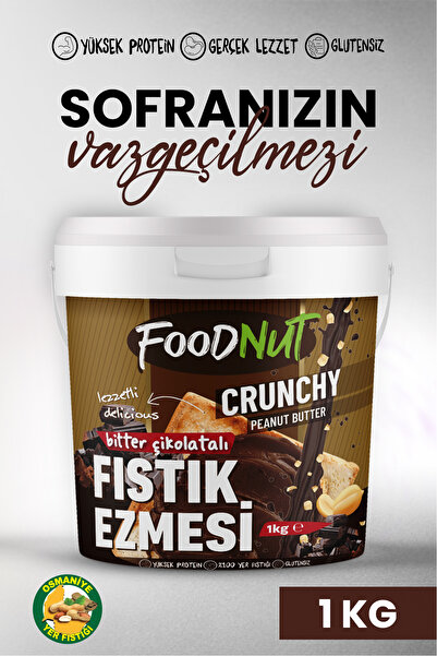 FoodNut Bitter Çikolatalı Fıstık Ezmesi 1 Kg