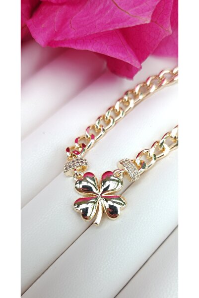 Aksesuar Çelik Yonca Kolye