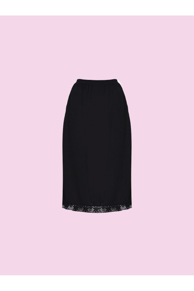 Ceysan Set de fuste lungi din jerseu din 3 piese cu piele albă neagră - 253