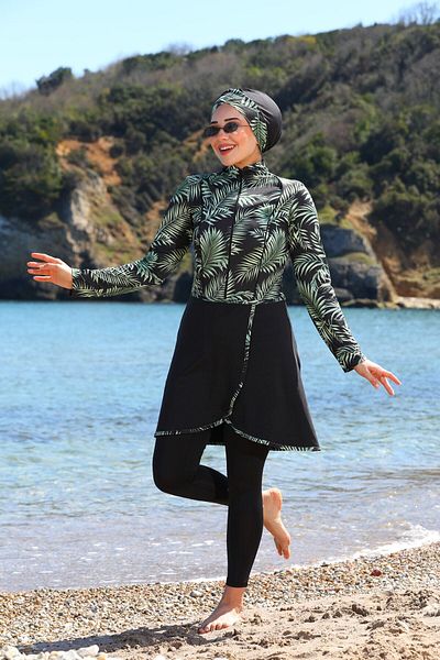SEBOTEKS Κλειστό μαγιό Hijab με καλσόν Pareo Model Design 22922294