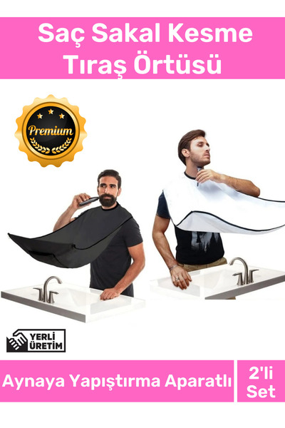 Nightwatchers Deluxe Pratik Vakumlu Aynaya Yapıştırma Aparatlı Evde Saç Sakal...