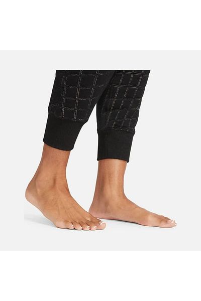Nike Yoga Therma-Fit Luxe Cozy Fleece Jacquard Women's double-sided black Sweatpants dq6314
