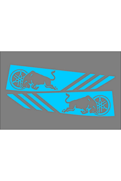 YAMANB ملصق خلفي مناسب لـ R25 2014 2017 أزرق فاتح