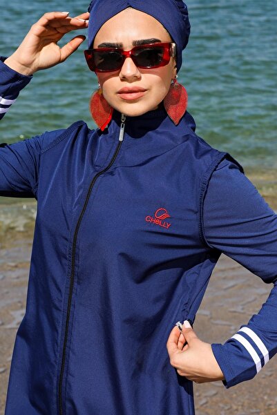 SEBOTEKS Uzun Jile Taytlı Kapalı Tesettür Mayo 2330