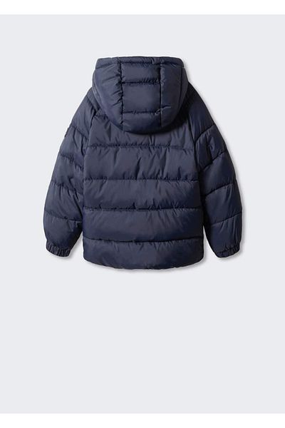 MANGO Kids Prošívaná bunda s kapucí