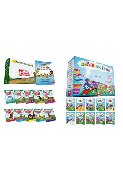 Model Eğitim Yayınları 2.Sınıf ve 3.Sınıf Nesli Tükenen Hayvanlar + Değerler ...