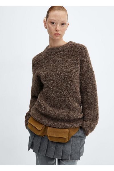 MANGO Woman Sweter Boucle