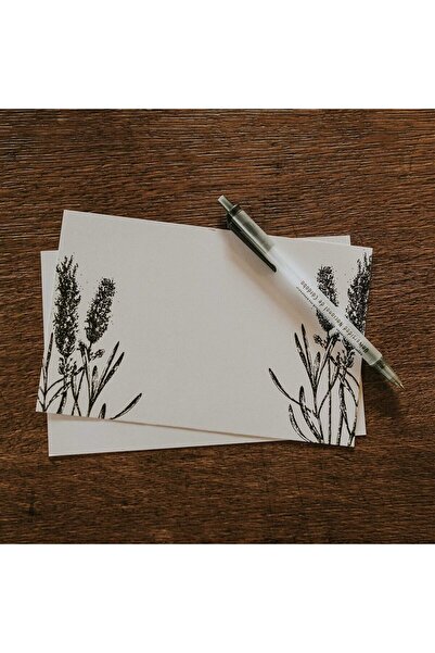 Kağıtay 100 Different Shopping Mall Note Cards with Straight Cut