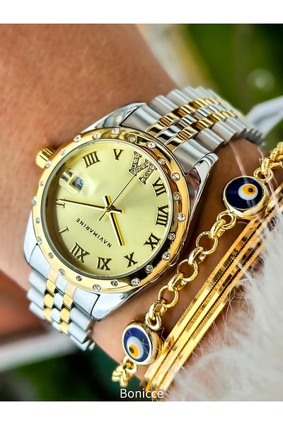 Navimarine Waterproof Women Wristwatch Bracelet