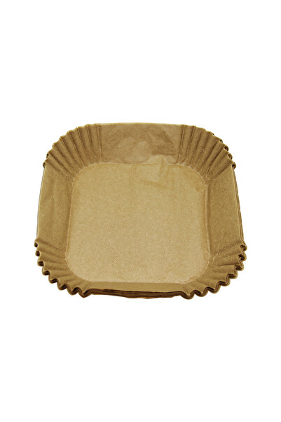 Go İthalat مقلاة هوائية 50 قطعة مربعة - قالب طهي ورقي 16 × 4.5 سم (0)