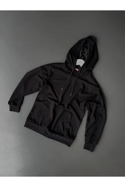 shopshop Women's Basic Kangaroo Pocket Hooded Sweatshirt