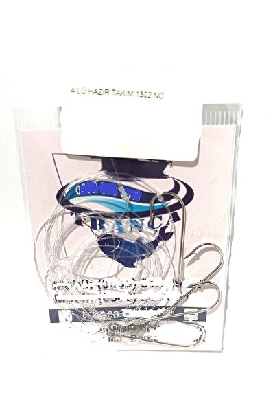 trançabalıkçılık HAZIR TAKIM 4 İĞNELİ 5 ADET (YOUVELLA 1302)