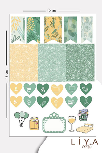 LiyaCraft Set nalepnica pogodan za planer, agendu i bullet journal