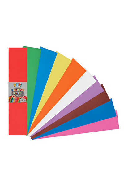 Dağtaş Kırtasiye PUTİ KRAPON KAĞIDI 50x200 CM 10'LU PAKET KARIŞIK RENK