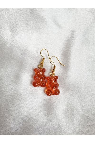 Es Kozmetik Haribo Teddy Bear Earrings with Glitter Jelly