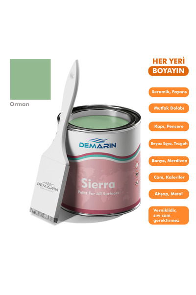Demarin Her Şeyi Boyayan Sierra Tek Bileşen Fayans, Tezgah, Seramik, Mobilya,...