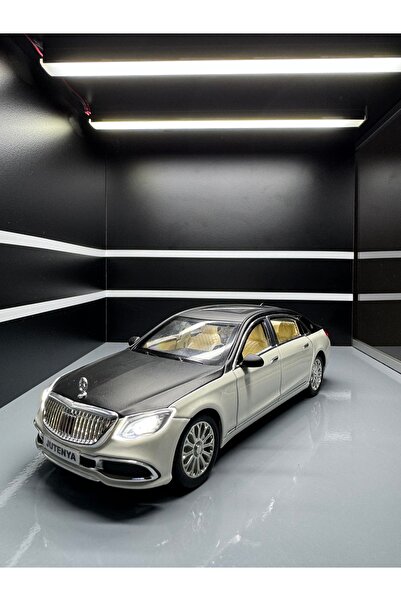 Jutenya MERCEDES-BENZ S600 MAYBACH 1:24 Ölçek Diecast Maket Döküm Model Araba Sesli Işıklı