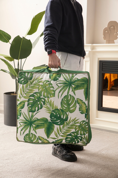 SWITA Dekoratif Çok Amaçlı Yer Balkon Bahçe Kamp Minderi 60x60