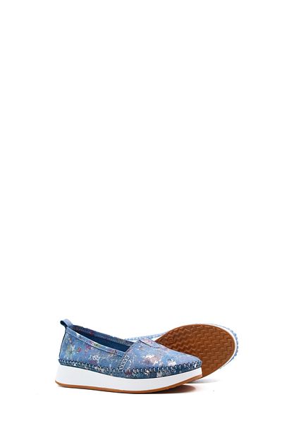 Ayakkabıhane În interior și în exterior Blugi din piele naturală Floare Pantofi de zi cu zi casual pentru femei AH 0812226124180