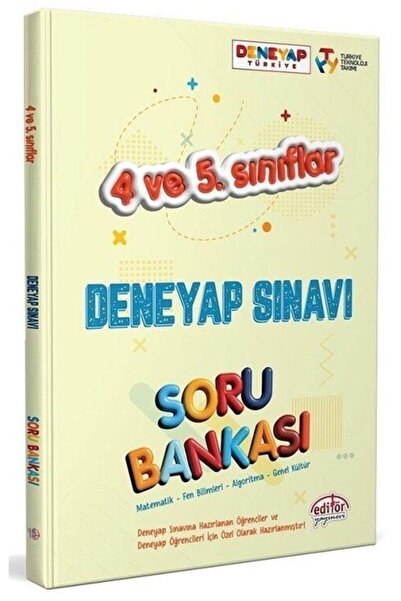 Data Yayınları 4. ve 5. Sınıf Tüm Dersler Deneyap Sınavı Soru Bankası Editör ...