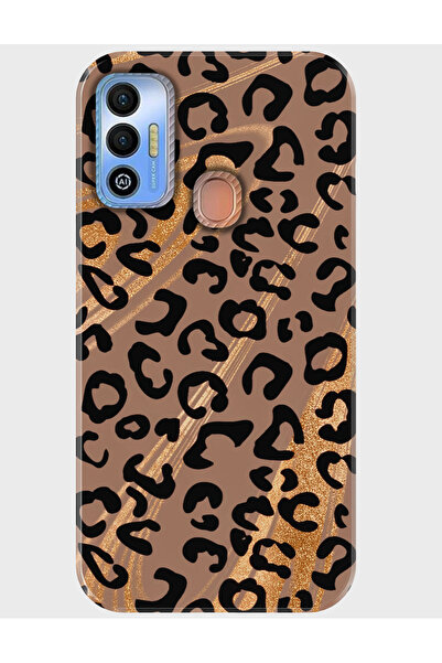 TECNO Spark 7 7t Kılıf Desenli Baskılı Silikon - leopar