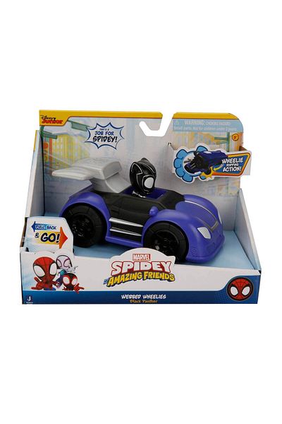 Marvel Spidey Pull and Drop Car - Black Panther