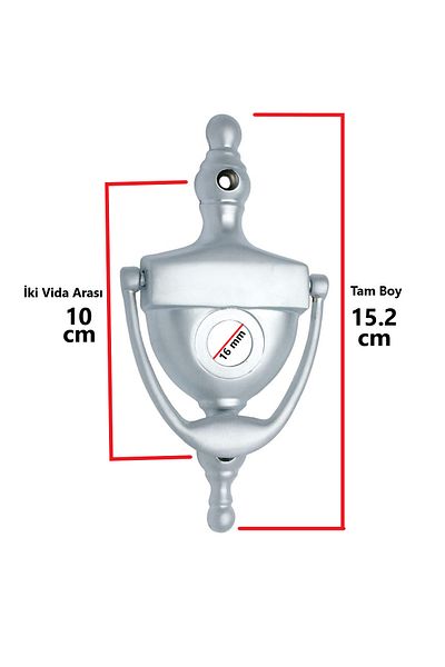 ŞENEL Yapı Market Elif Satin Door Clock Knob Binoculars Compatible Steel Door Plug
