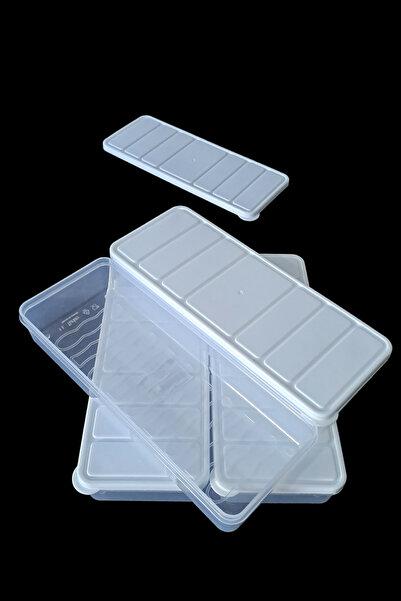 SWENCRAFT Storage Container 4-Piece Selka Microwave and Deep Freezer Pp 5 Selka Stylish Box White