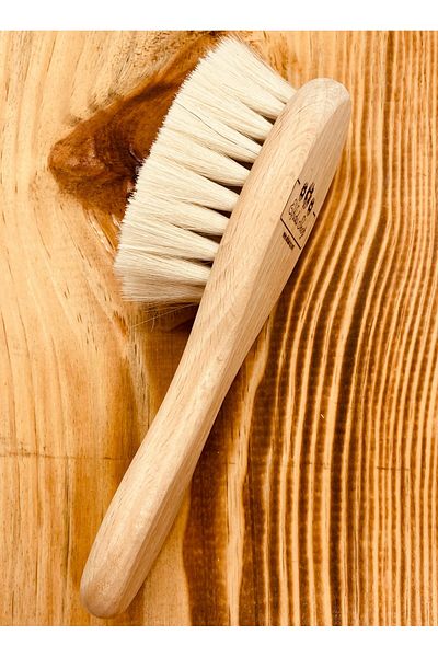 Organic Organic Goat Hair Baby Brush 100% Cotton Fiber Wooden Comb Baby Care Set 3