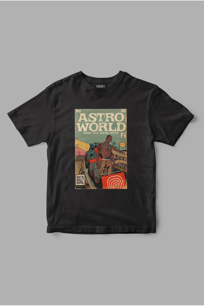 Gries Tricou cu imprimeu Astro World „Travis Scott