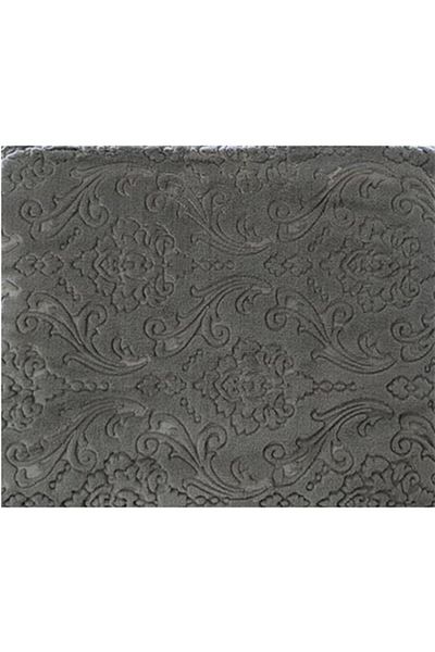 İyi Geceler İstanbul Good Night Istanbul Double Blanket Damask Gray