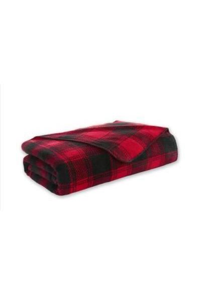 İyi Geceler İstanbul Istanbul Single Ruby Red Cotton Blanket - Good Night